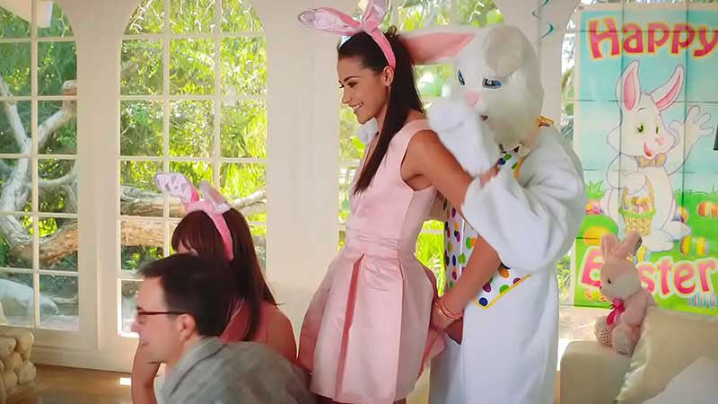 Her uncle dresses up like the Easter Bunny to fuck her - SuperPorn